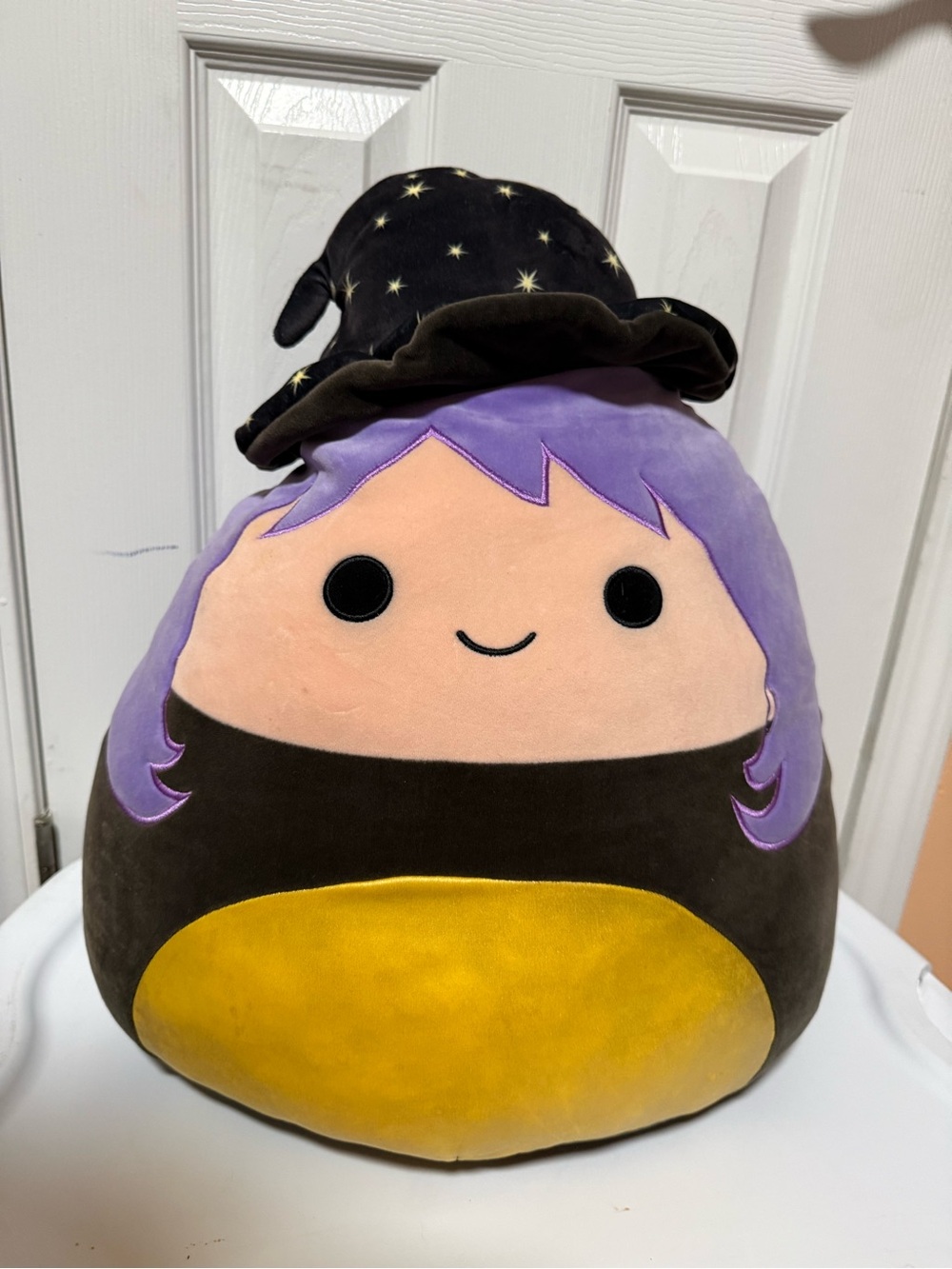 Squishmallows Purple Witch Plush - Purple/Black/Yellow